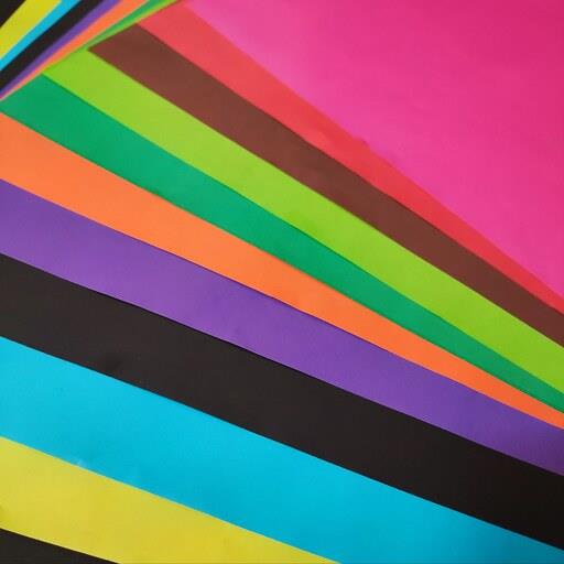 کاغذ رنگی جور گلاسه بسته 10 عددی